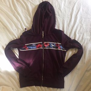 VS/PINK maroon zip up